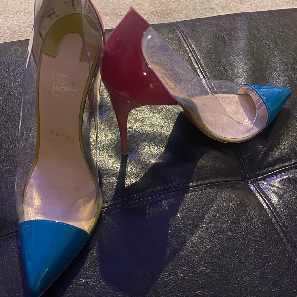 Authentic Christian Louboutin Multi-Color Pumps size 40